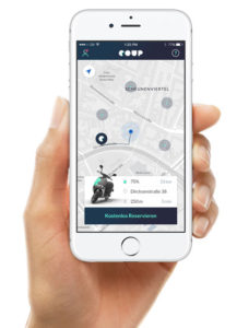 App scooter sharing Berlino Bosch Coup
