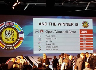 Auto dell’anno 2016: vince la Opel Astra davanti alla Volvo XC90 Risultato Car of the year 2016