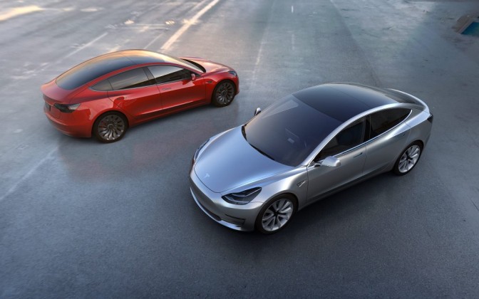 tetto panoramico Tesla Model3