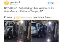 Incidente in Arizona: Uber sospende le prove per la guida autonoma