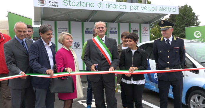 Inaugurazione-stazione-ricarica-evibility evbility stazione di ricarica