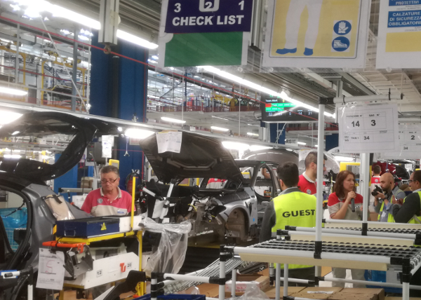 La fabbrica FCA di Cassino, nel Lazio.