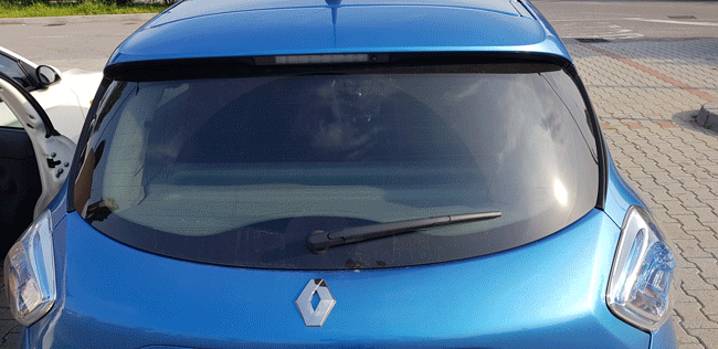 test renault zoe bagagliaio