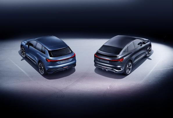 Audi q4 sportback etron retro