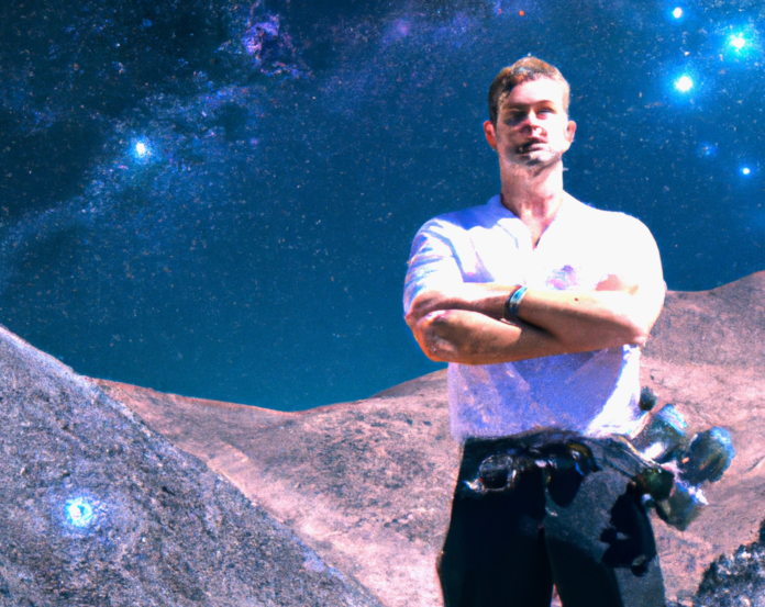 Robust_man_lithium_mine_starlink Immagine generata da DALL·E con la richiesta